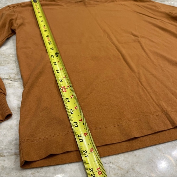 Everlane | Square Mock Neck Long Sleeve Tee | Cider | XS - Picture 7 of 12